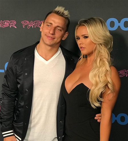 Vitaly and Kinsey on the red carpet.